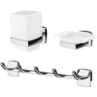 Набор аксессуаров для ванной AM.PM Gem  AK90B1603W  хром